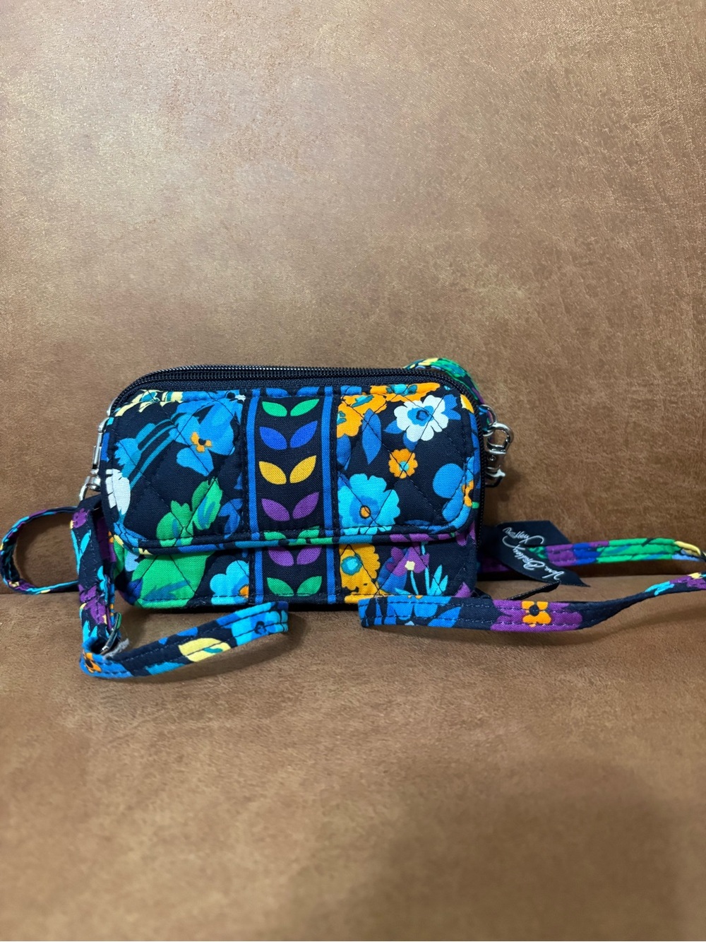 Vera Bradley All-in-One Crossbody Wallet In Midnight Blues